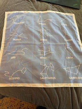 J. Crew Zodiac Constellation Scarf - Blue & White